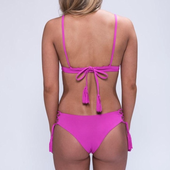 NWT Pink string bikini top and bottom - Picture 4 of 6